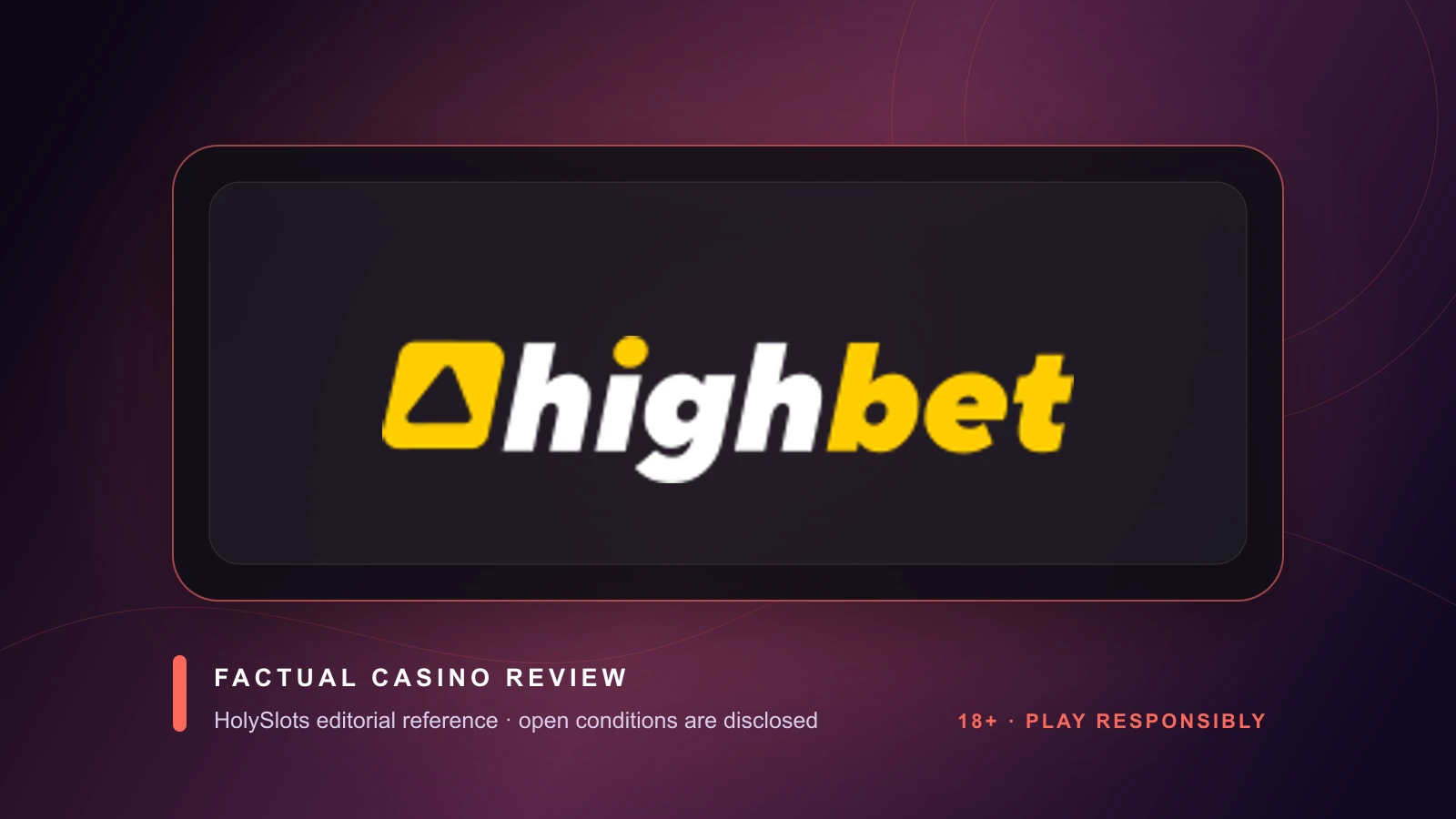 HighBet casino profile