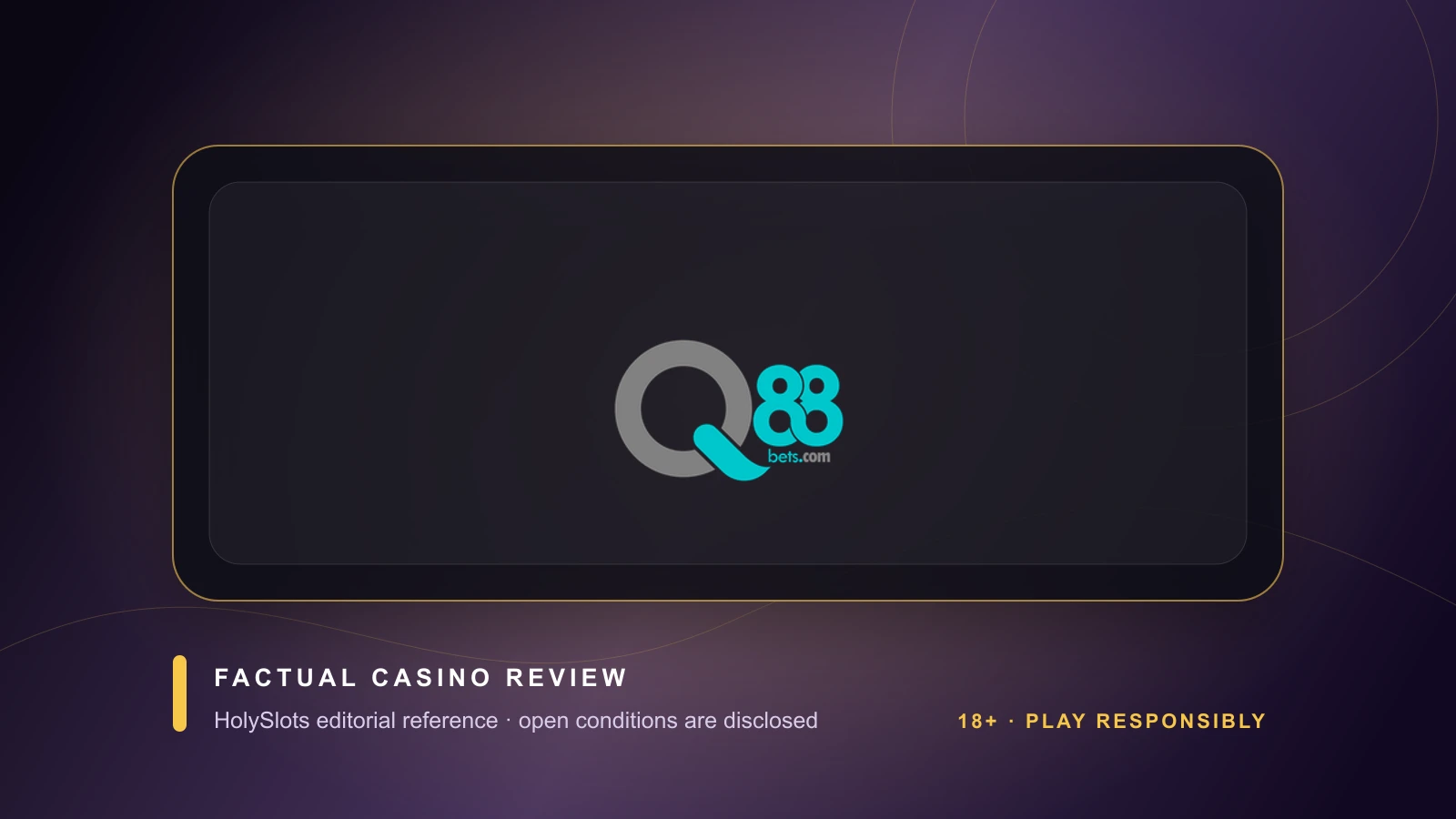 Q88Bets casino profile